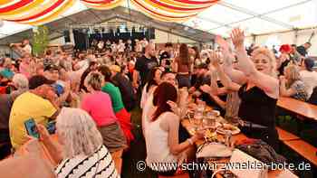 Frühlingsfest Vollmaringen: Blasmusik total im vollen Festzelt