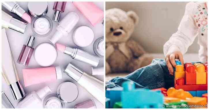 “Sempre più sostanze chimiche tossiche nei cosmetici e nei giochi dei bambini, denunce raddoppiate in un anno”: l’Unione Europea lancia l’allarme. Il report