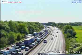 Major M62 traffic delays after multi-vehicle crash before bank holiday rush hour