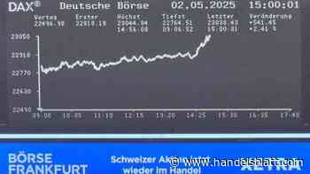 Dax aktuell: US-Arbeitsmarkt verstärkt Kauflaune: Dax steigt über die Marke von 23.000 Punkten
