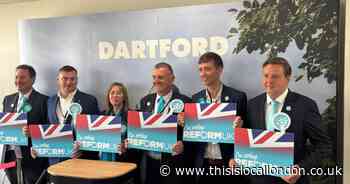 ‘We’ve made history in Kent’ as Reform UK wins all Dartford divisions