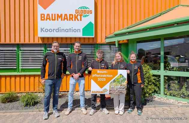 Globus Baumarkt Baumpflanzaktion: 15 Azubis treffen auf 2.000 Bäume