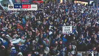 Fans jubilant after Leafs' playoff win