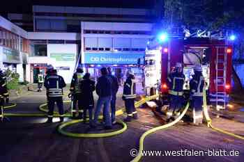 Brand an CJD-Gymnasium in Versmold