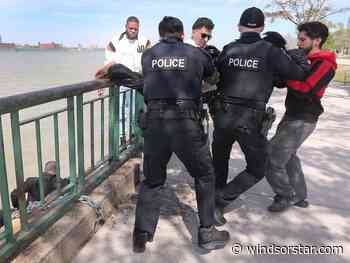 Good Samaritans make dramatic Windsor riverfront rescue