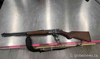 Cochrane RCMP seize weapons and stolen vehicle, lay more than 60 charges