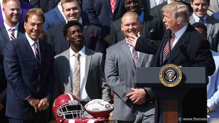 Nick Saban says former Alabama player 'pushed the red button' in Oval Office during Trump White House visit