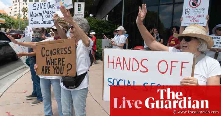 Trump order targeting law firm struck down; supreme court asked to allow Musk’s Doge access to social security data – as it happened