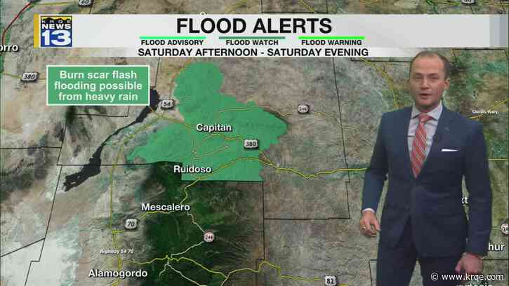 Heavy rain forecast for parts of New Mexico through the middle of next week