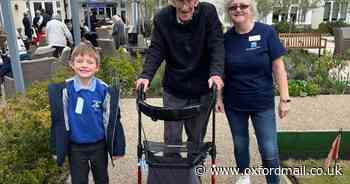 Schoolchildren help retired residents to get moving