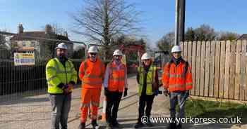 North Yorkshire councillors visit £4m storm overflow project