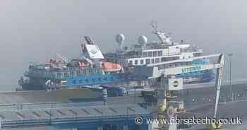 Cruise ship with low carbon footprint and 'polar spa' calls into port