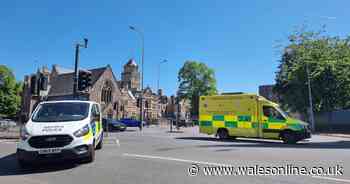 Man arrested after 'serious crash' shuts major Cardiff road