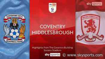 Coventry 2-0 Middlesbrough