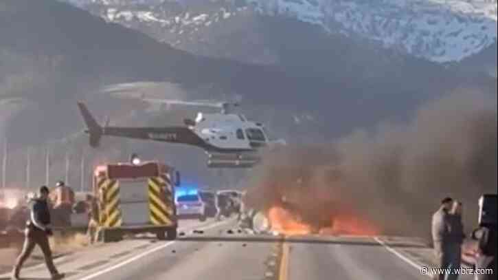7 people are dead after a truck and tour van collided near Yellowstone, police say