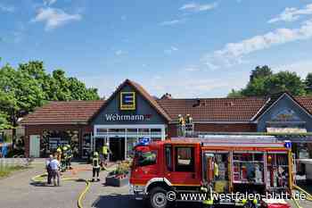 Bei Edeka Wehrmann in Enger brannte es