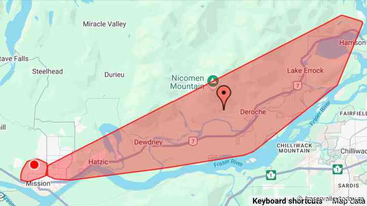 Lougheed Highway collision shuts down Deroche Bridge, cuts power to thousands