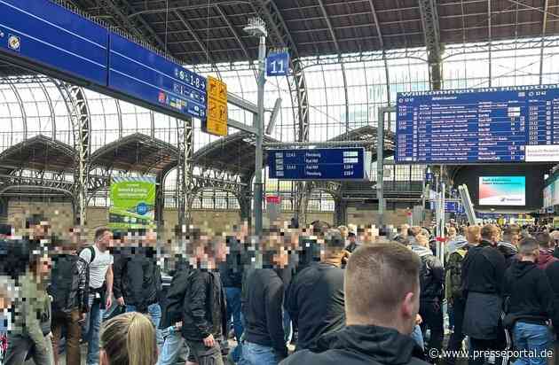 BPOL-HH: Einsatz der Bundespolizei im bahnpolizeilichen Bereich zur Begegnung in der 1. Bundesliga FC St. Pauli - VfB Stuttgart- Bundespolizei zieht positive Bilanz-