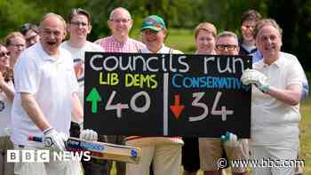 Sir Ed Davey celebrates Lib Dem gains in Wiltshire