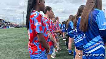 Montreal Roses FC play 1st ever home game to a full house