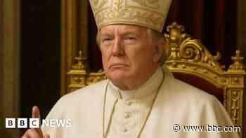 Trump criticised after posting AI image of himself as Pope