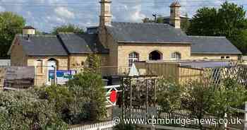 New photos of Cambridgeshire railway station moved to new location one brick at a time