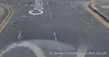 The Sutton roads with potholes that are in need of major repairs