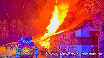 Nächtlicher Einsatz in Bad Wildbad: Blitzschlag sorgt für Großbrand - 600.000 Euro Schaden