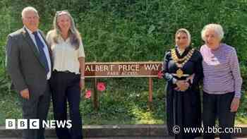 D-Day veteran remembered with sign at beloved park