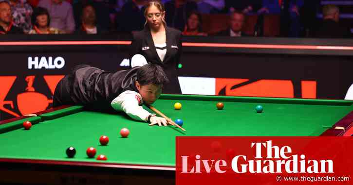 Zhao Xintong v Mark Williams: World Snooker Championship final – live