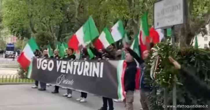 Saluti romani a Genova alla commemorazione per Ugo Venturini, il centrosinistra: “Inaccettabile”