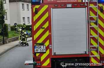 FW-AR: Feuerwehr rettet vier Katzen aus brennender Wohnung