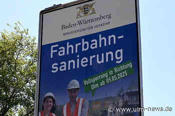 B 10 bei Dornstadt für fast drei Wochen gesperrt