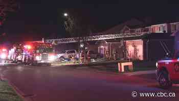 Firefighters injured after falling through floor of burning house in Brampton