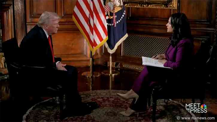 Trump asks NBC host if it 'sounds good' to report the border crossings are at record lows during interview