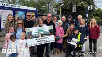 Steam train makes special stop for rail volunteer