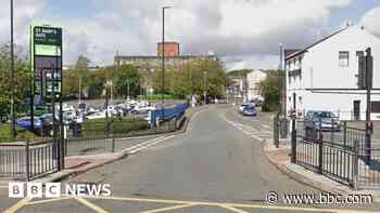 Woman hit by 'double-crash car' dies