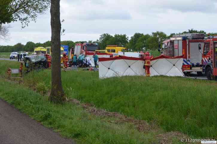 Drie zwaargewonden bij ernstig verkeersongeval N366 Mussel (Video)