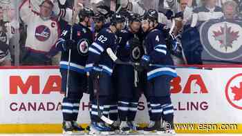 Jets rally, take 2OTs to bounce Blues in Game 7