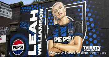 Mural of Arsenal and England football star to inspire future generations