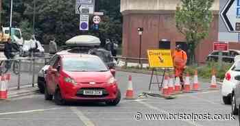 Cars drive wrong way down one-way street after roadworks blunder