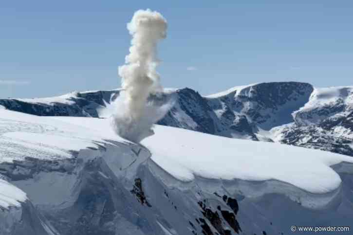 Cornice Exploded Ahead of Summer Ski Area's Opening Day