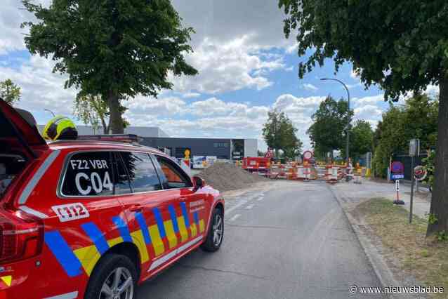 Gaslek in bedrijvenzone