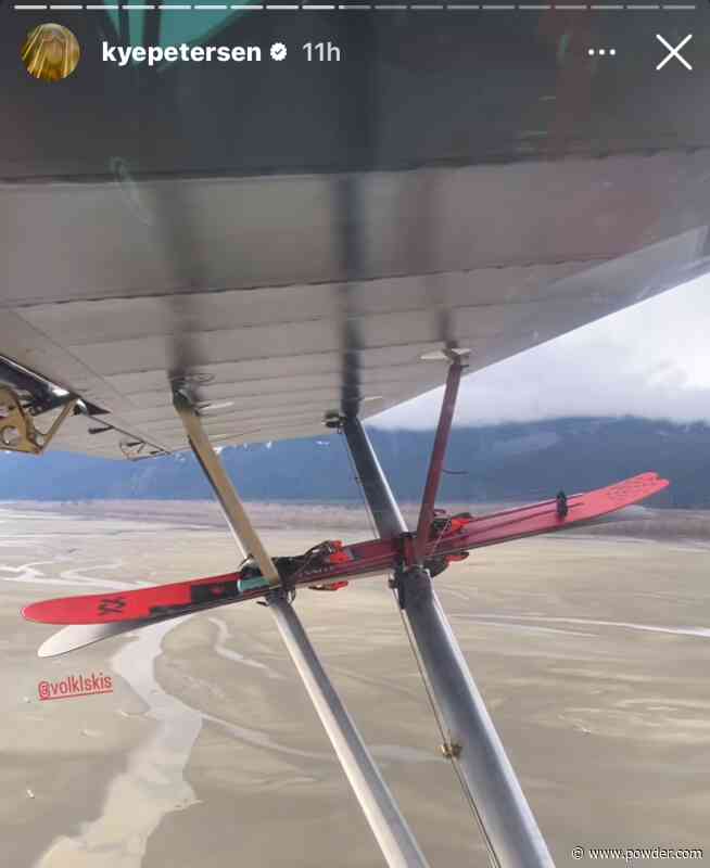 Is Kye Petersen Teasing A Secret Völkl Freeride Ski In This Spy Shot?