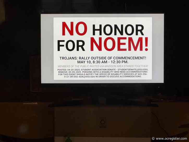 South Dakota students weigh protest against university honors for homeland security chief Noem