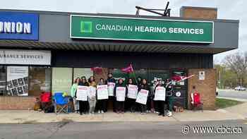 Hearing services workers in Hamilton continue to strike alongside Ontario colleagues