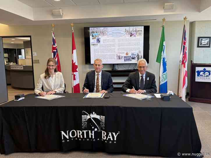 North Bay, Timmins and Steenbergen, Netherlands, sign declaration