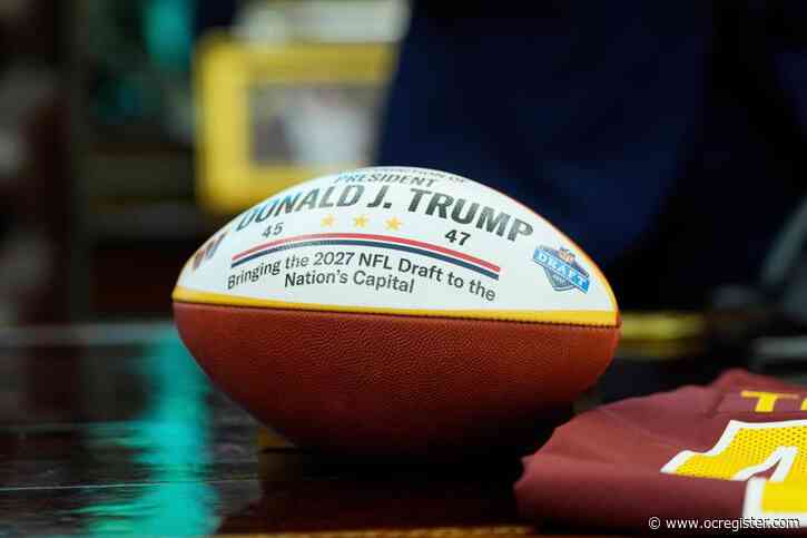 Washington to host the 2027 NFL draft on the National Mall, President Donald Trump says