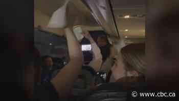 'Literally a whiteout on the plane': Jets fans cheer for team during flight