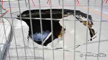 See the car-sized sinkhole that’s opened up in Montreal’s NDG neighbourhood
